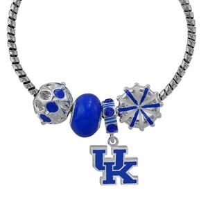 New Kentucky Wildcats 4-Charm with Team Logo Cuff Bracelet, NCAA